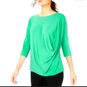 NWT Alfani draped top, size L